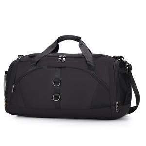 TEMU 경량 짐 정리 가방 - 여행용으로 스타일리시하고 활용도 높은 다기능 헬스장 겸 여행용 가방, 앞면 지퍼 포켓 포함, 다양한 색상 선택 가능. 스포츠, 관광, 피트니스, 수영에 적합. 5~7일간의 여행용품을 수납할 수 있는 초대용량. 뒷면에 트롤리 수납공간과 부착형 신발 수납칸 기능