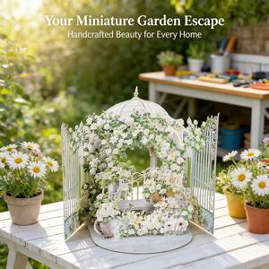 TEMU 3D 팝업 튀어오르는 꽃바구니 & 데이지 정원 봉투 포함 축하 카드 | 생일, 기념일, 어머니의 날, 발렌타인데이, 감사, 부활절, 발렌타인데이 장식, 가족 및 친구 선물용, 종이, 영어