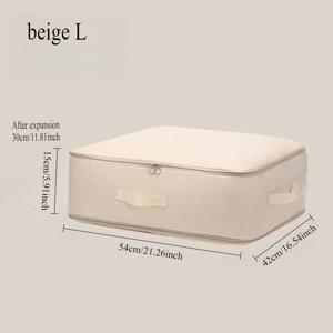 TEMU 대용량 진공 압축백, 옷, 담요, 다운 이불용 - 고강도 지퍼형 휴대용 수납백, 공간 절약형 압축 기술, 여행 및 옷장 정리용 다용도 압축 파우치