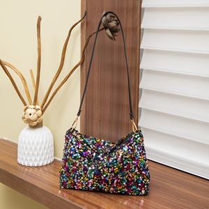 TEMU 2025년 신상 스타일리시 스팽글 숄더백