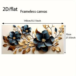 TEMU 2D/평면 1개 27.55인치*55.11인치/ 70cm*140cm 프레임리스 모자를 쓴 현대적인 여성 캔버스 회화 예술, 거실용 모던 캔버스 포스터, 침실 및 거실 장식용 액자 없음