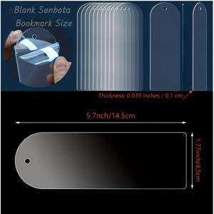 TEMU 40개입, 공예용 투명 아크릴 플레이트 아크릴 블랭크 태그 장식품, 책갈피 라벨 키체인 웨딩 태그