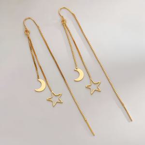 TEMU 황금색 저자극성 나비 술 드롭 귀걸이 한 쌍. 한국풍 라이트 럭셔리 니치 디자인, 매우 영묘한 긴 귀걸이 체인. 패셔너블하고 활용도 높은 우아한 기품의 스테인리스 스틸 귀걸이, 일상복, 휴가, 여행, 스포츠 및 기타 행사에 적합