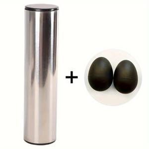 TEMU 미니 마라카스 음악 악기 세트 - 무료 모래알 두 개 포함, 퍼커션 장난감, 우쿨렐레 액세서리, 스테인리스 강철 래틀 튜브 & 쉐이크 드럼