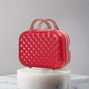 TEMU 핸드백, 핸드헬드백, 선호하는 핸드백, 메이크업 가방, 대용량 수납, 소형 14인치 메이크업 박스, 가볍고 휴대하기 편한 여행용 미니