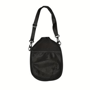 TEMU 1pc 피클볼 패들 케이스, 조절 가능한 크로스바디 스트랩 포함 - 내구성이 뛰어난 나일론, 블랙 - 크리스마스 및 할로윈을 위한 완벽한 선물