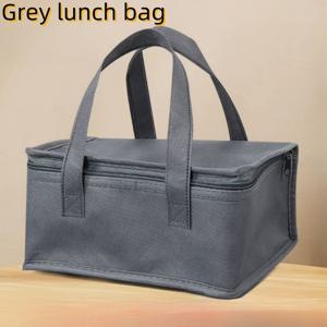 TEMU 재사용 가능한 단열 도시락 가방 - 튼튼한 부직포 소재, 사무실 간식 및 야외 활동에 적합, 사무실 간식 가방 | 스타일리시한 토트백 | 튼튼한 손잡이 가방, 도시락 가방, 비식품 접촉