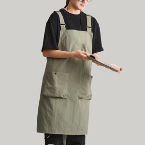 TEMU 조절 가능한 H자형 스트랩이 있는 일체형 다기능 폴리에스터 앞치마 | 요리, 카페, 애완동물 미용, BBQ, 레스토랑, , 정원 가꾸기에 적합