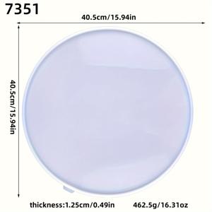 TEMU 원형 대형 데스크탑 드립 접착제 홀더 제작을 위한 실리콘 몰드, 강 테이블 프로젝트 및 속눈썹 모래 디자인에 적합