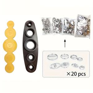 TEMU BEN YEDD 커버 버튼 세트는 도구 및 버튼, 버튼 배아, 버튼 커버, 커버 버튼, 장식 버튼, 수제 플라스틱 성형용 프레싱 몰드가 포함되어 있습니다