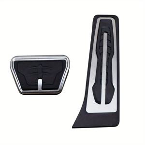 TEMU BMW X3 X4 X5 X6 X7 시리즈 G20 F30 G30 G11 G01 G02 G05 G06 F15 F16 F22 F25용 자동차 페달 커버 캡 발판 패드 트림 키트 세트, 드릴 필요 없는 스틸 차량 내부 액세서리