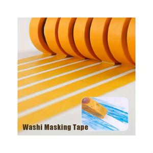 TEMU 다용도 옐로우 테이프 - 방수 스프레이 페인트 테이프, 페인팅, 공예, 미술, 리모델링 및 사무실 사용에 적합