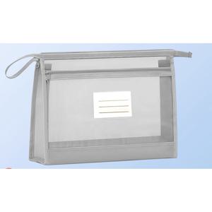 TEMU A4 이중 지퍼 문서 가방 - 투명 앞면 디자인으로 쉽게 확인 가능, 안전한 지퍼 잠금, 사무실 및 학교용 - A4, 문구류 호환, 공간 절약형 보관 솔루션