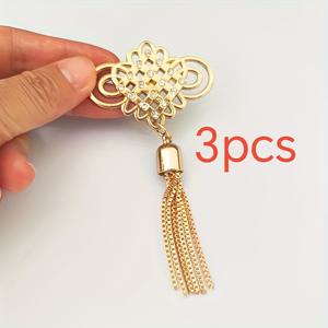 TEMU 크리스마스 선물, 3개/1개 아트 데코 DIY 키트 - 라인스톤 태슬 가방 & 지갑 참 장식, 가방 앞버클 DIY 수제 액세서리, 중국 매듭 하드웨어 액세서리, DIY 지갑 만들기