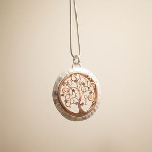 TEMU 1개 엘레강스 합금 펜던트, 류석 장식의 기하학적 속이 빈 생명의 나무 디자인, 긴 스웨터 목걸이용으로 적합