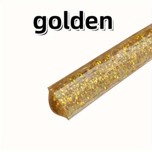 TEMU 주방 및 욕실용 아크릴 씰 2개 세트, 접착식 코너 보호대, 카운터탑, 세라믹, 문 틈새 충전에 적합, 화이트/블랙/골드/실버