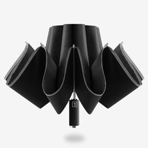 TEMU 자동 접이식 거꾸로 3단 우산, 원버튼 개폐, 휴대용 발수코팅 양우산, 암막 햇빛 자외선차단