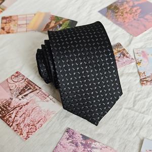 TEMU 세련된 체크 무늬 블랙 타이 - 포멀하고 캐주얼한 모든 행사 (비즈니스/데이트)에 적합한 페이크 다용도 넥타이