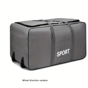 TEMU 대용량 체크무늬 , 접이식 바퀴 포함, 옥스포드 원단 이사가방, 출장용, 유학용, 주말여행용, 비즈니스 여행용, 원더나잇 가방, 의류 보관용, 패딩 재킷 보관용