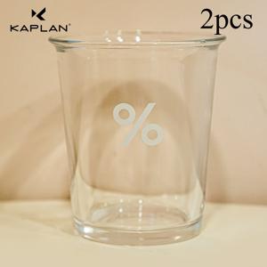 TEMU Kaplan 2개 360ml 퍼센트 측정 커피 컵, 눈금이 있는 투명 유리 컵, 미국 스타일 퍼오버 커피 머그, 커피 애호가를 위한 특별 컵, 가정 및 사무실 사용에 적합