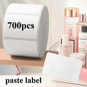 TEMU 700장 쉽게 뜯어지는 접착식 라벨, 쓰기 가능하고 잔여물 없는 가정용 라벨, 제거 가능한 스티커, 흰색 직사각형 라벨, 가정, 사무실 및 물품 표시에 적합