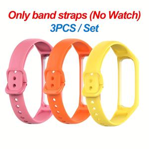 TEMU 삼성 갤럭시핏 2(R220) 밴드 3pcs/세트, 소프트 스트랩, SM-R220 피트니스 스마트워치용