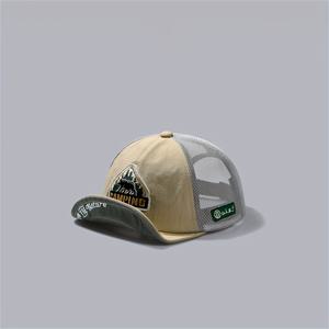 TEMU 1 아메리칸 빈티지 퀵캡, 메쉬 아웃도어 캠핑 모자, 숏 브림 통기성 네트 캡, 플랫 브림 모자