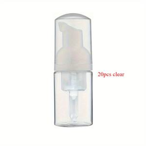 TEMU 20개입 30ml/1oz 미니 폼 펌프 병 - 여행용 비누, 샴푸, 립 클렌저, 핸드 소프 재충전 가능 플라스틱 빈 용기