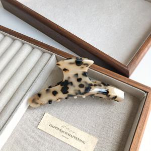 TEMU 단품 13.5cm 대리석 무늬 플로럴 크랙클 헤어 클로 클립, 머리 뒤쪽용 스위트 빈티지 �げ頭머리핀, 라이스 터틀셸 시리즈 헤어 클로, 아세테이트, 메이크업, 세안, 다양한 헤어스타일링용으로 활용도 높고 우아함, 노동절과 할로윈에 절친을 위한 완벽한 선물