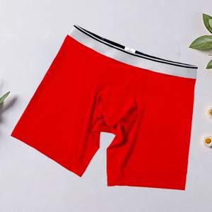 TEMU 남성용 롱 드로즈 팬티, 롤 방지 엣지, 불렛 분리,摩擦 방지, 편안함, 통기성, 속건성, 단색 속옷