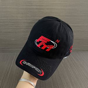 TEMU 남녀 공용 뉴 빈티지 아메리칸 스타일 레터 헤비 자수 야구 모자, 사계절에 적합한 깊은 챙 디자인