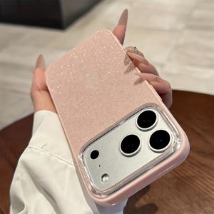 TEMU 폰 케이스: 럭셔리 반짝이 글리터 솔리드 컬러 아이폰 17 프로 맥스 16 15 14 13 12 프로 맥스 플러스 11 13 15 17 호환 스타일리시 충격 방지 케이스 쉘 펀다스 데이 선물