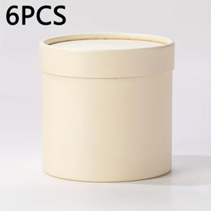 TEMU 그녀/남자를 위한 선물 세트, 종이 꽃 부케 포장 상자 6개, 작은 원형 안아기 버킷 디자인, 어버이날, 발렌타인데이, 크리스마스, 할로윈, 부활절, 새해 선물로 완벽한 창의적인 선물 상자