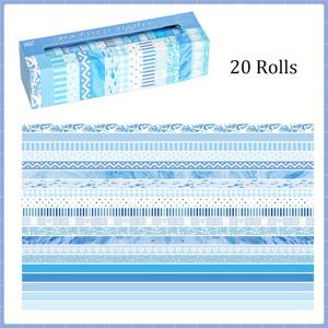 TEMU 다양한 컬러 패턴과 와시 테이프가 특징인 20롤 상자 (각 롤은 0.7cm 폭, 2m 길이). 다이어리, 사진 앨범, 스크랩북, 프로젝트, 선물 포장, 미적 마스킹에 적합합니다.