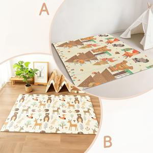 TEMU 1개입, 휴일 시즌 인기 아이템 / 오버사이즈 아기 놀이 매트 / 강화된 두께, 냄새 없음, 세척 용이 / 크리스마스 가족 모임에 완벽 / 거실에서 일상적으로 사용 / 아기와 유아가 기어오르기, 걸어다니기, 놀이하기에 적합