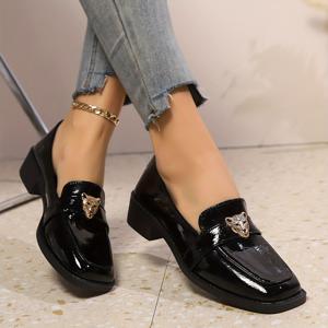 TEMU 여성용 플랫슈즈, 캐주얼 슈즈, 플랫솔 슈즈, 낮은 굽 슈즈, 여성용 드레스슈즈, 여성용 슬립온 슈즈, 여성용 블랙 광택 슬립온 슈즈, 부드러운 밑창의 블랙 슈즈, 작은 블랙 슈즈, 크리스마스 및 연휴용으로 완벽한 여성 신발