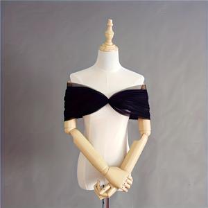 TEMU 여성용 우아한 웨딩 숄 - 레이스업 백과 보트넥 베일 부착이 있는 시스루 튤 신부 숄, 웨딩드레스, 프롬, 교회 의식용 - 순수 색상 웨딩 액세서리 (신축성 없음)