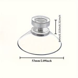 TEMU 초강력 흡착 컵 패드 - 미끄럼 방지 접착제가 있는 강력한 투명 PVC 흡착 컵, 후크 불필요, 거울, 창문, 문에 적합, 다용도 후크, 가정용 수납 후크, 다용도 후크