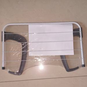 TEMU 조절 가능한 접이식 옷걸이 선반, 휴대용 & 접이식 텔레스코픽 발코니 창문 걸이형 건조대, 빨래걸이, 옷감 양말 식물 보관대, 발코니 라디에이터 난간 창턱용 건조대, 실내외용, 건조대