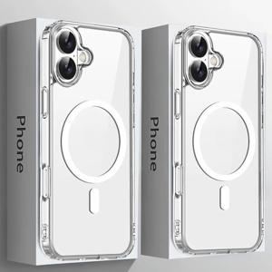 TEMU 휴대폰 케이스 - 아이폰 17, 16, 15, 14, 13, 12, 11 Pro Max, 8, 7 Plus용 2026년 신형 폰 케이스, 변색 방지, 마그네틱 충전, 미끄럼 방지, 초박형 보호 커버