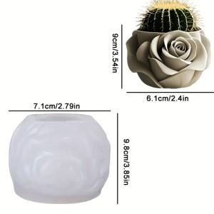 TEMU 우아한 장미 꽃잎 모양 화분 실리콘 몰드, 사실적인 꽃잎 디자인. 이 내구성 있는 실리콘 몰드는 고온 및 저온을 견디며, 수제 DIY 석고 장식품, 탁상용 수납병, 가정용 화분 장식용 화분, 아늑한 분위기의 화분 실리콘 몰드에 적합합니다