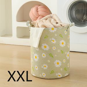 TEMU 새로운 대용량 원형 세탁 바구니, 접이식 방석, 공간 절약형 가방, 신학기 시즌에 적합, 침실에서 옷 갈아입기, 세탁실용 세탁 바구니, 세탁 바구니