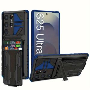 TEMU 갤럭시 S25 S24 S23 S22 S21 울트라 A22 A32 A52 A72 A13 A23 A33 A53 A73 A14 A54 A16 A34 호환 폰 케이스 - 보호 기능, 카드 홀더, 카드 슬롯, 지갑형 케이스 + 스탠드 + 강화 코너, 충격 방지 내구성 보호 커버