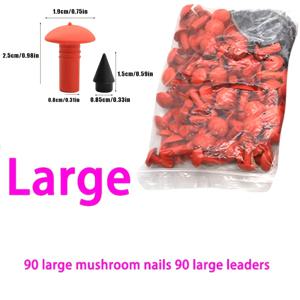 TEMU 자동차용 범용 버섯형 튜브리스 타이어 수리용 인서트 소켓 플러그 180개 세트, 레드 블랙, 7mm 8mm 타이어 수리용 고무 불릿