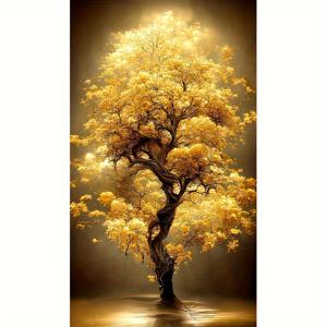 TEMU 100x50cm (39.4x19.7인치) 스타일리시 대형 무테 페인팅 머니 트리, 5D 풀 라운드 디자인 | 벽 및 테이블탑 장식용 | 창의적인 레크리에이션 공예 키트 포함 완벽한 도구 세트 | 부활절, 크리스마스, 할로윈 & 추수감사절 선물 추천 - 전원 불필요