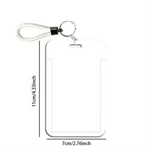 TEMU 맞춤형 개인화 도어 액세스 카드 홀더 - 부착 루프 포함 - 맞춤 사진/디자인 슬롯 - 내구성 있는 플라스틱 ID 배지 케이스, 직장 및 이벤트용 - 교통카드, 사무실, 보안 배지 호환 가능 - 이상적인 기업 선물, 스타일리시 랜야드, 오래가는 소재, 행사 주최자용