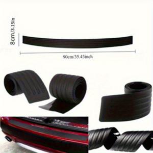 TEMU 차량 범퍼 스트립, 스크래치 방지 트렁크 문턱 보호대, 범용 후면 범퍼 커버, 고무 몰딩 패드, 차량 스타일링용 장식 커버 스트립, 트렁크 보호 스트립, 차량 문턱 덮개, 트렁크 충격 방지 시드