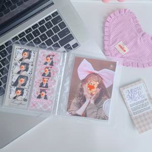 TEMU 6인치 대형 포토 앨범 & 4장 사진 카드 바인더 세트 - 스냅 버튼/ 페이지, 4슬롯 카드 홀더, 별 표시 섹션이 있는 헤비듀티 플라스틱 메모리 북, 스크랩북, 사진 보관, 수집품용 (바인더 호환 가능)