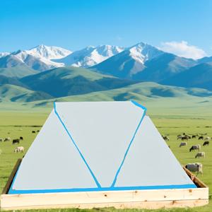 TEMU 휴대용 접이식 식물 보호 텐트 - 모기장 포함, 아치형 텐트, 야외 식물용, 섬유 폴로 간편 조립, 해충 및 묘목 보호 펜스, 가벼운 무게로 정원, 파티오, 발코니, 여행용 (방수 기능 없음)