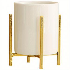 TEMU 1개 클래식 메탈 주방용품 거치대 - 내구성 좋은 숟가락, 포크, 나이프 보관대 - 화이트 세라믹 라운드 바디 포함, 카운터탑 및 주방 액세서리용